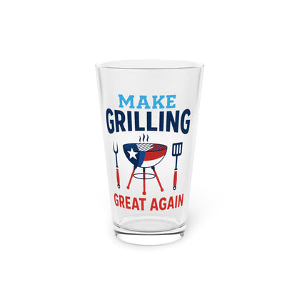 "Make Grilling Great Again" Pint Glass (16oz)