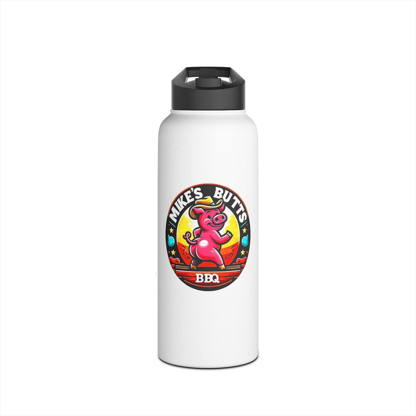 Mike’s Butts BBQ Stainless Steel Water Bottle