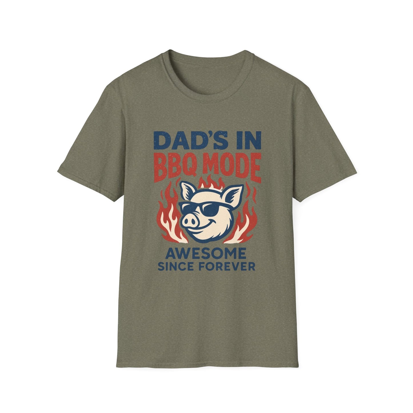 “Dad’s in BBQ Mode” Softstyle T-Shirt