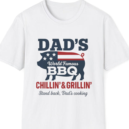 “Dad's BBQ Chillin and Grillin” Softstyle T-Shirt