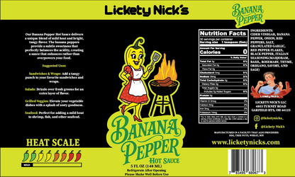Banana Pepper – Tangy Mild Heat Hot Sauce
