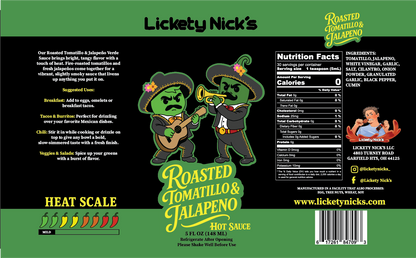 Roasted Tomatillo & Jalapeño Verde Hot Sauce