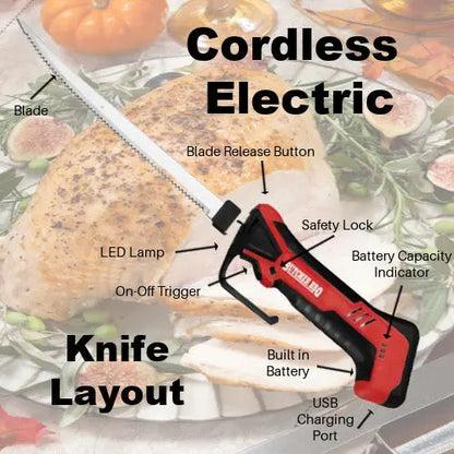 Cordless Electric Knife for Carving and BBQ