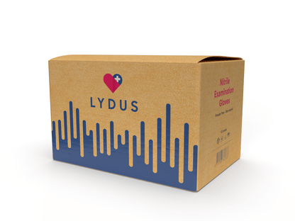 Lydus 5mil Blue Nitrile Examination Disposable Gloves (LBN5), case of 1000 (ASTM D6319, FDA 510k)