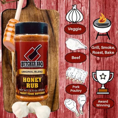 Honey Rub BBQ Seasoning "The Original" Dry Rub Spice | 6 Flavors to Choose