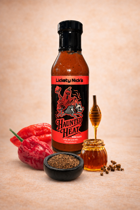 Haunted Heat BBQ Sauce, Sweet, smoky BBQ… then the heat haunts you