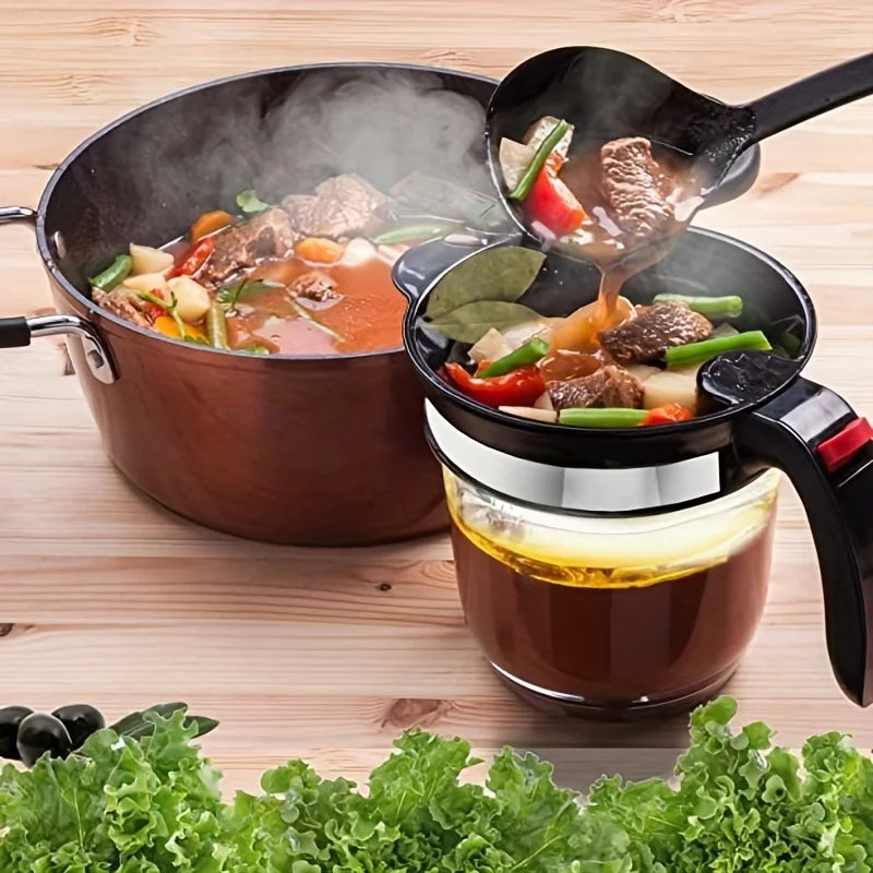 Fat Separator/Oil Strainer with Bottom Release