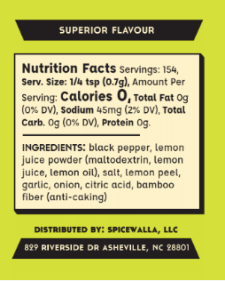 Lemon Pepper Seasoning