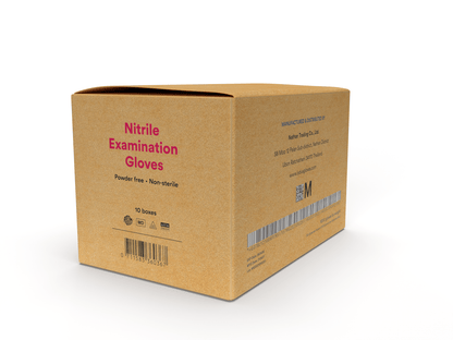 Lydus 5mil Blue Nitrile Examination Disposable Gloves (LBN5), case of 1000 (ASTM D6319, FDA 510k)