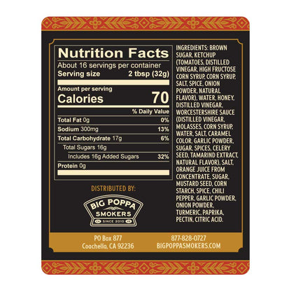 Big Poppa's Granny's BBQ Sauce - 18oz