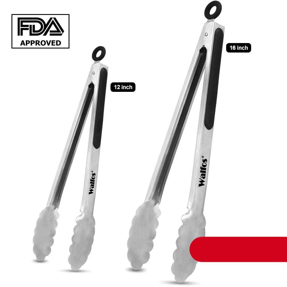 Extra Long Stainless Steel BBQ Tongs