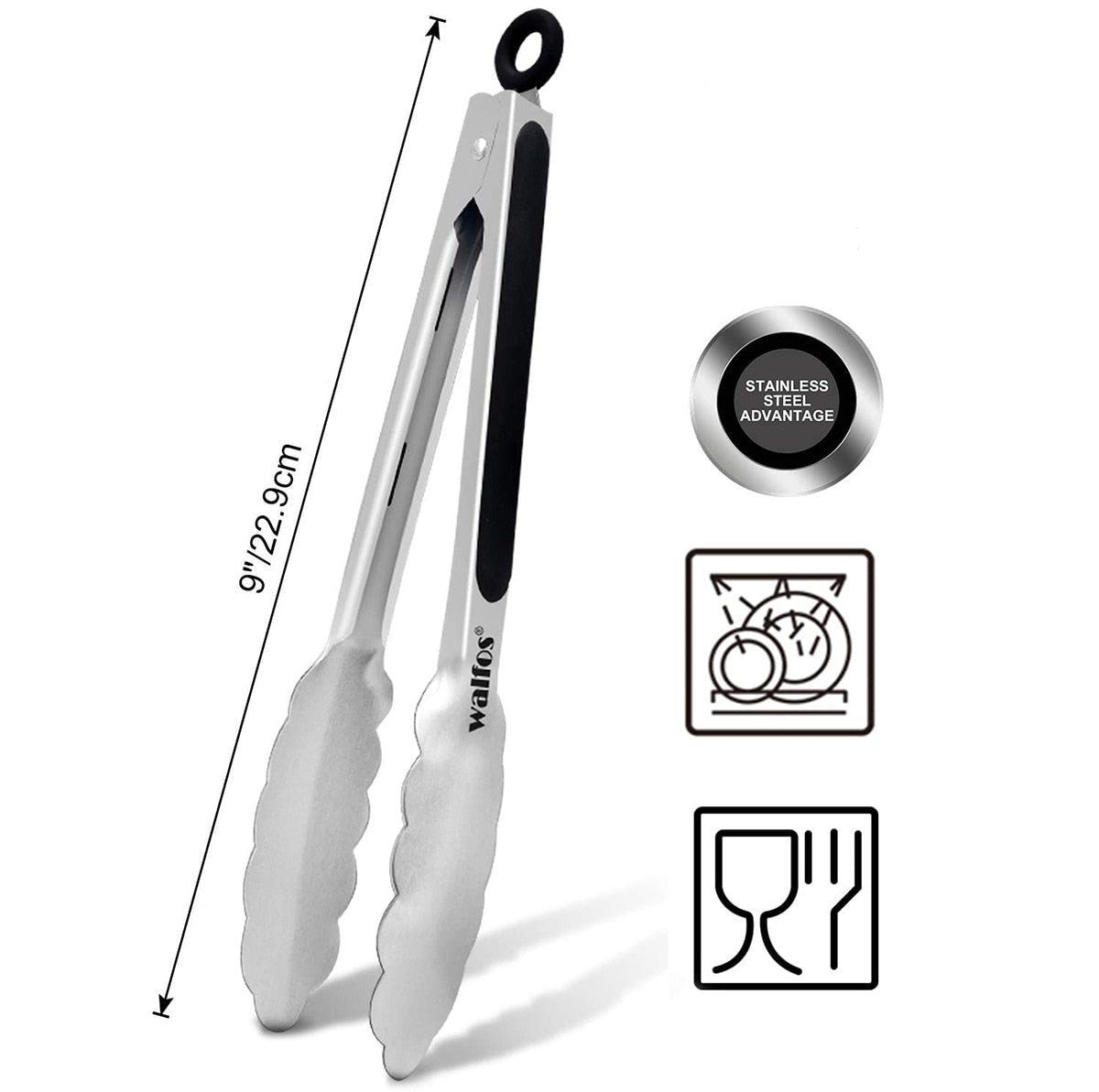 Extra Long Stainless Steel BBQ Tongs